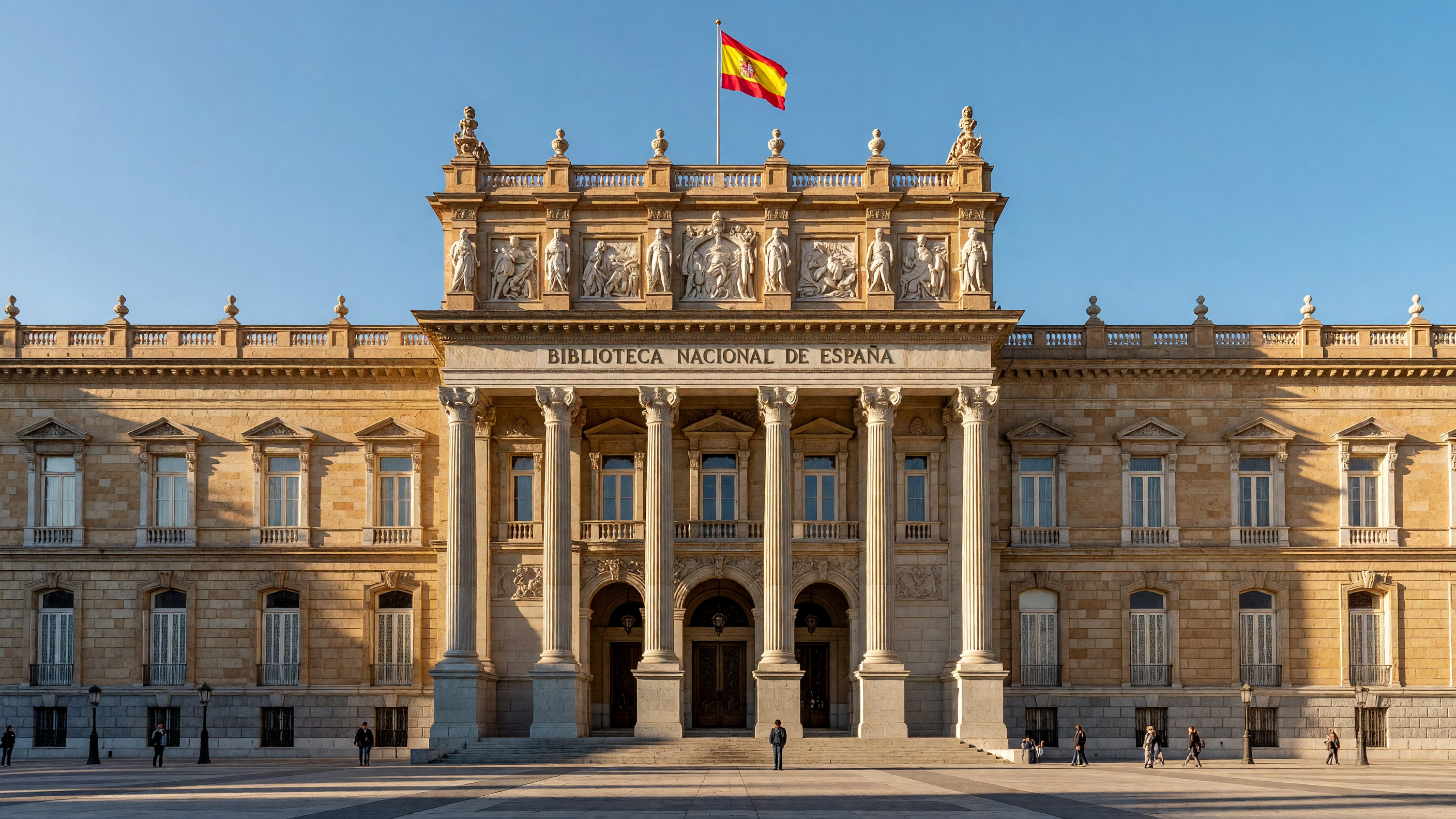 Fachada de la Biblioteca Nacional de España